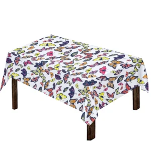 Spring Butterfly Pattern Print Tablecloth Kitchen Home Decor