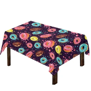 Sprinkles Donut Pattern Print Tablecloth Kitchen Home Decor