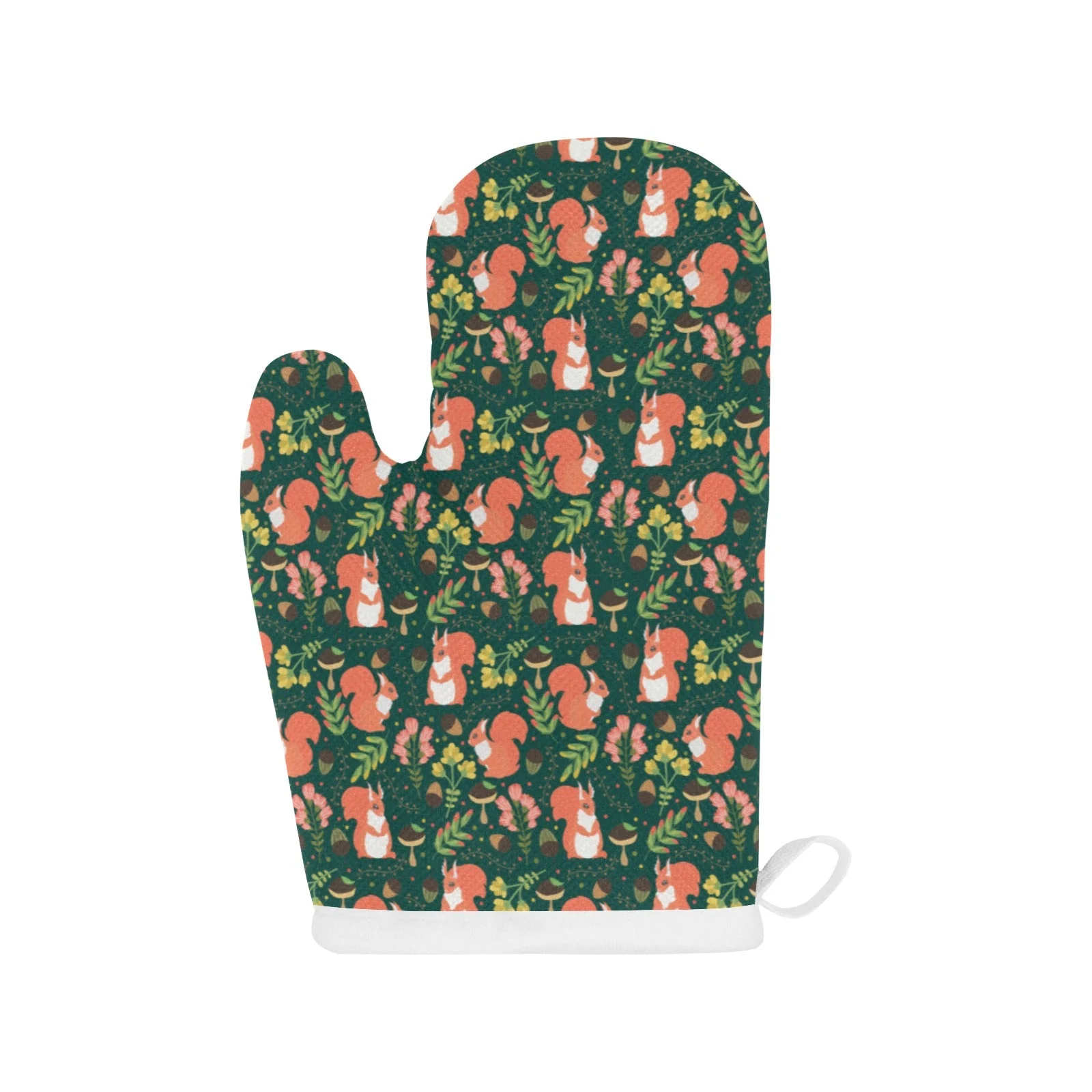 Squirrel Pattern Print Design 03 Heat Resistant Oven Mitts & Pot Holders Set Squirrel Pattern Print Design 03 Heat Resistant Oven Mitts & Pot Holders Set