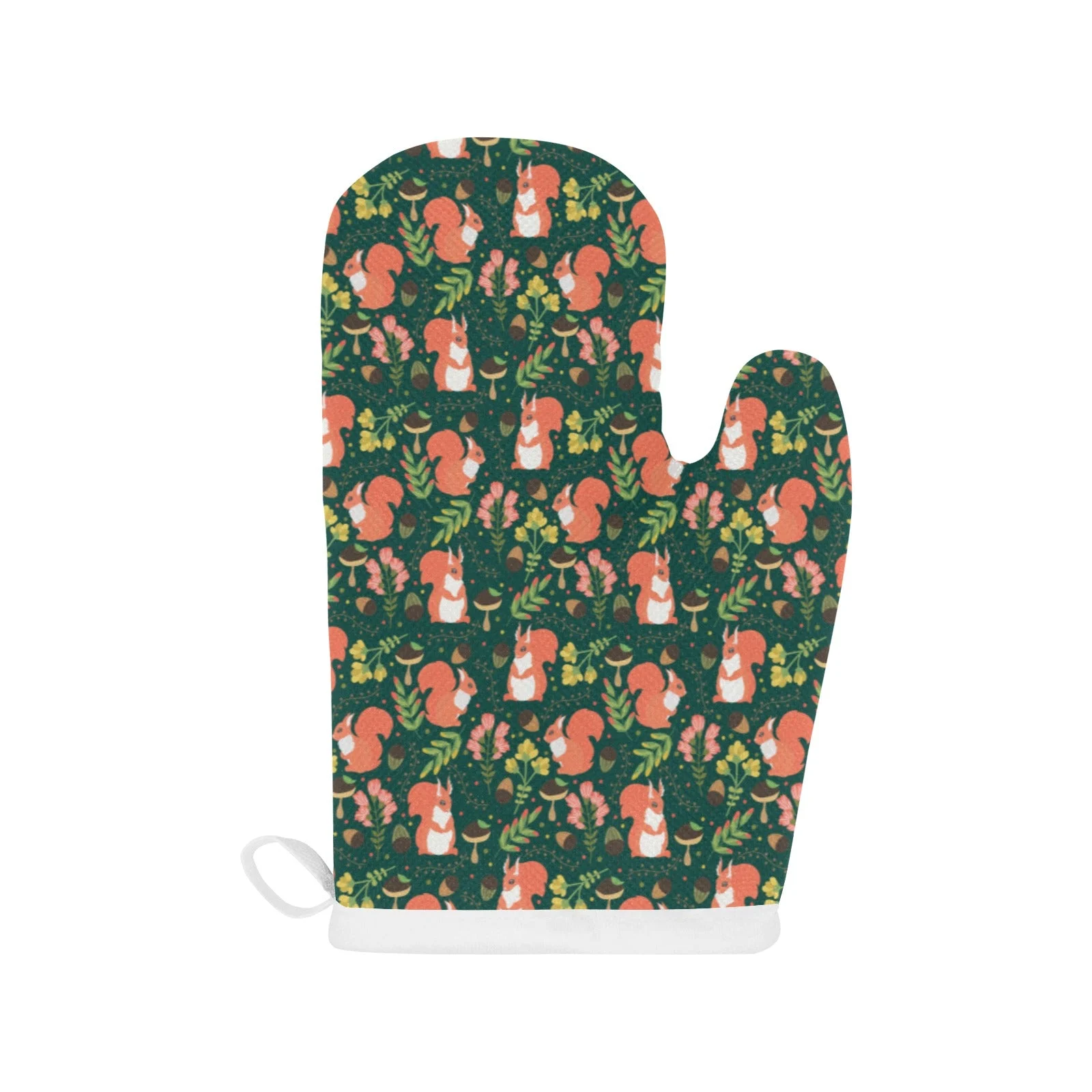 Squirrel Pattern Print Design 03 Heat Resistant Oven Mitts & Pot Holders Set Squirrel Pattern Print Design 03 Heat Resistant Oven Mitts & Pot Holders Set