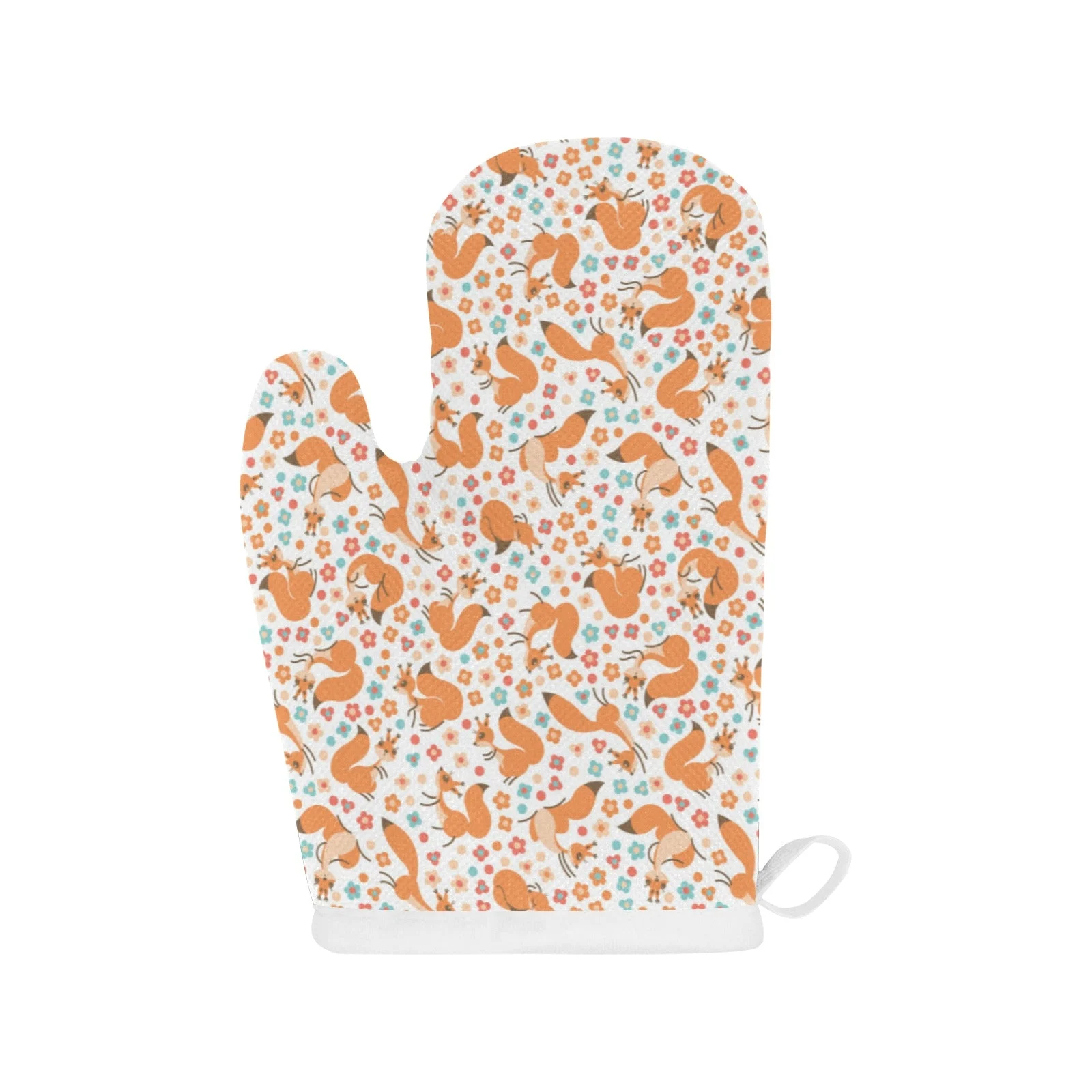 Squirrel Pattern Print Design 05 Heat Resistant Oven Mitts & Pot Holders Set Squirrel Pattern Print Design 05 Heat Resistant Oven Mitts & Pot Holders Set