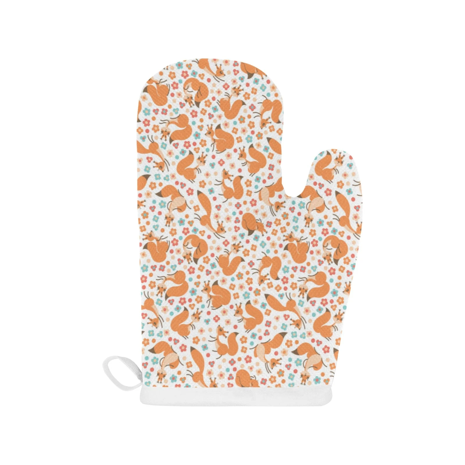 Squirrel Pattern Print Design 05 Heat Resistant Oven Mitts & Pot Holders Set Squirrel Pattern Print Design 05 Heat Resistant Oven Mitts & Pot Holders Set