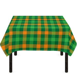 St. Patrick's Day Buffalo Check Print Tablecloth Kitchen Home Decor