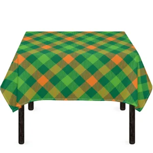 St. Patrick's Day Buffalo Pattern Print Tablecloth Kitchen Home Decor