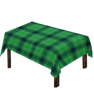 St. Patrick's Day Scottish Plaid Print Tablecloth Kitchen Home Decor
