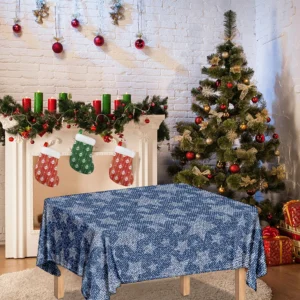 Star Denim Jeans Pattern Print Tablecloth Kitchen Home Decor
