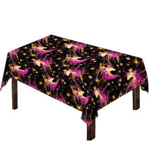 Star Fairy Unicorn Pattern Print Tablecloth Kitchen Home Decor