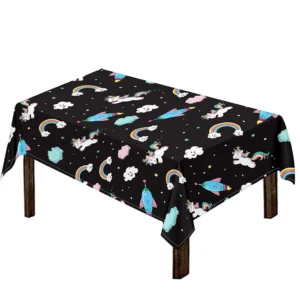 Star Space Unicorn Pattern Print Tablecloth Kitchen Home Decor