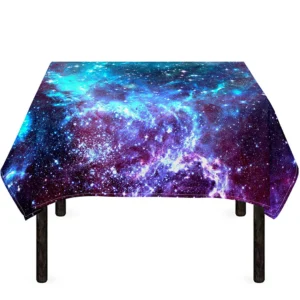 Starfield Nebula Galaxy Space Print Tablecloth Kitchen Home Decor