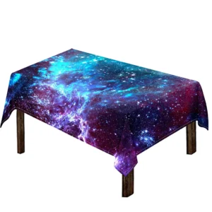 Starfield Nebula Galaxy Space Print Tablecloth Kitchen Home Decor