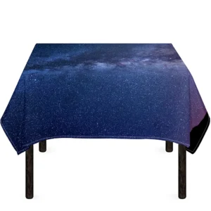 Stars Night Milky Way Print Tablecloth Kitchen Home Decor