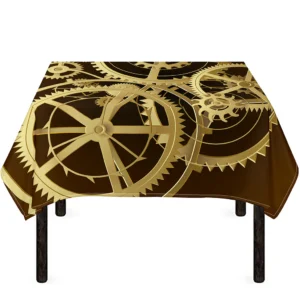 Steampunk Cogwheels Print Tablecloth Kitchen Home Decor