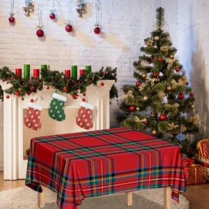 Stewart Tartan Scottish Pattern Print Tablecloth Kitchen Home Decor