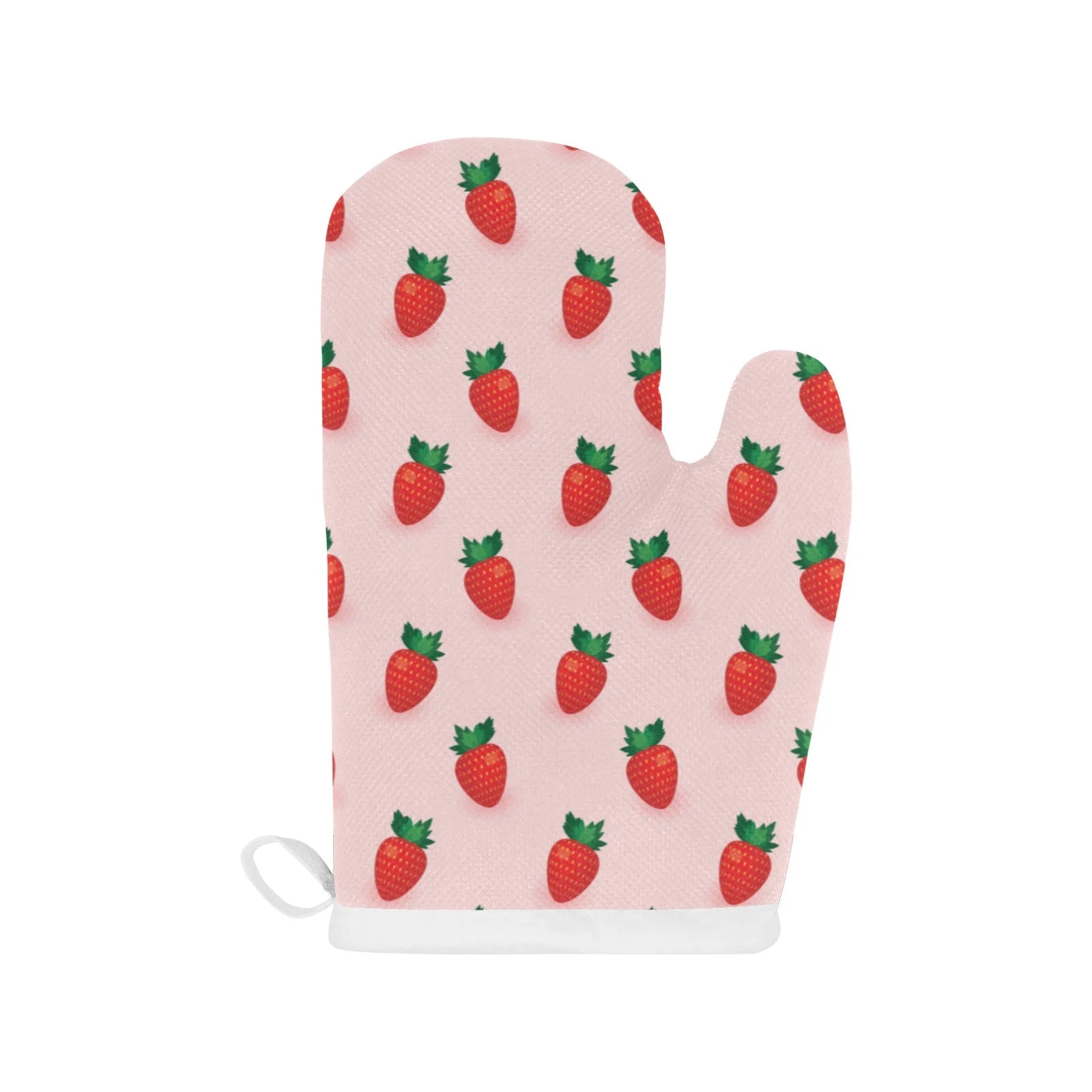 Strawberry Beautiful Pattern Heat Resistant Oven Mitts Pot Holders Set Strawberry Beautiful Pattern Heat Resistant Oven Mitts Pot Holders Set
