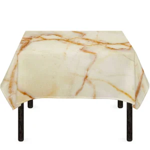 Sugar Brown Marble Print Tablecloth Kitchen Home Decor