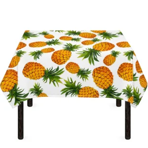 Summer Pineapple Pattern Print Tablecloth Kitchen Home Decor