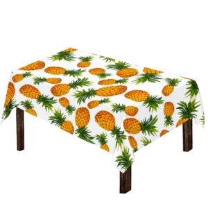 Summer Pineapple Pattern Print Tablecloth Kitchen Home Decor
