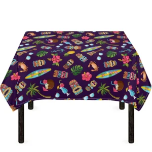 Summer Totem Pattern Print Tablecloth Kitchen Home Decor