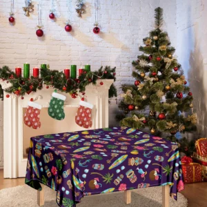 Summer Totem Pattern Print Tablecloth Kitchen Home Decor