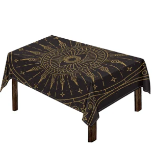 Sun All Seeing Eye Print Tablecloth Kitchen Home Decor
