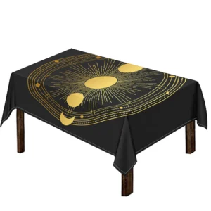 Sun And Moon Phase Print Tablecloth Kitchen Home Decor
