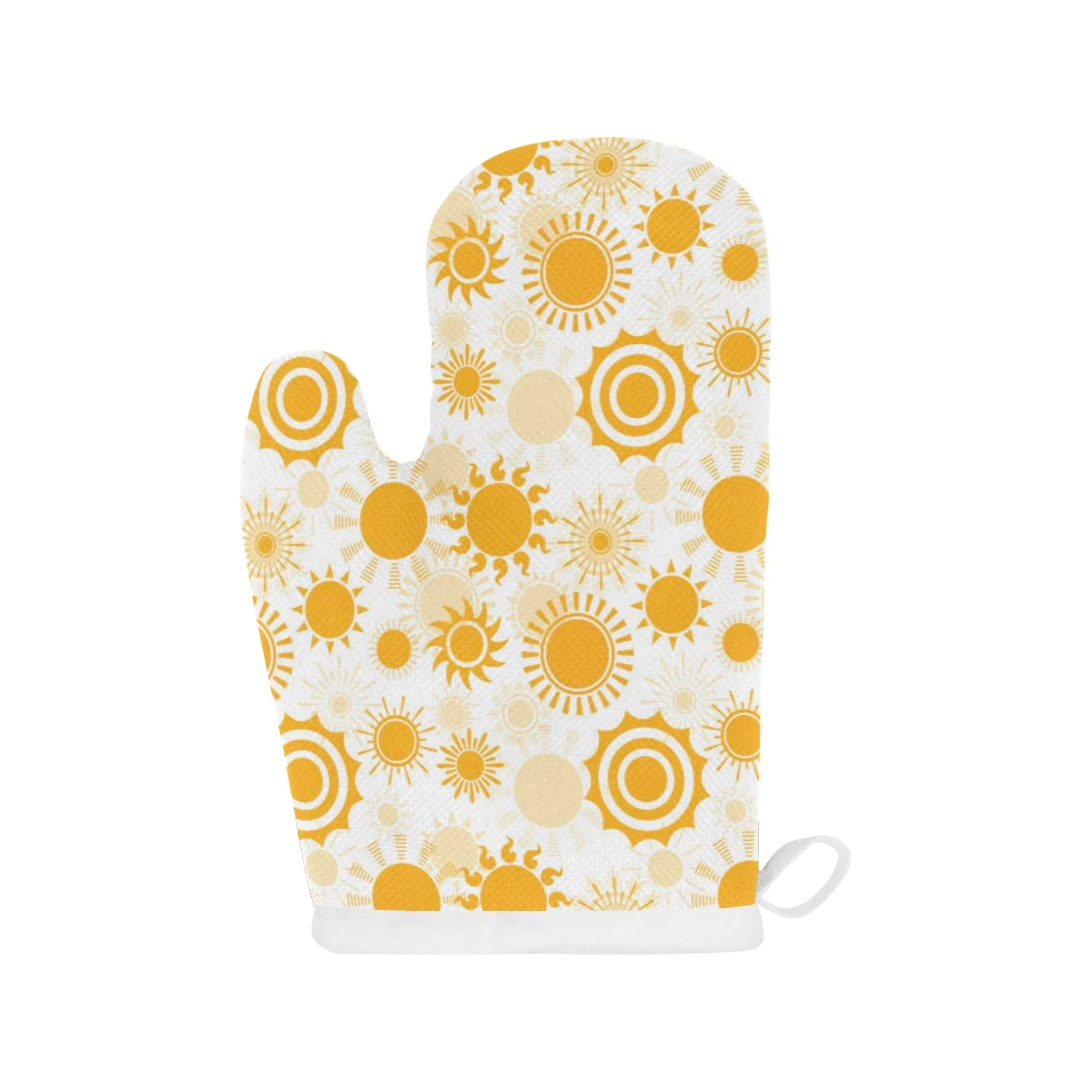 Sun Design Pattern Heat Resistant Oven Mitts Pot Holders Set Sun Design Pattern Heat Resistant Oven Mitts Pot Holders Set