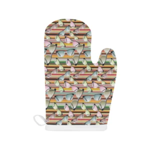 Sun Glasses Pattern Print Design 02 Heat Resistant Oven Mitts & Pot Holders Set