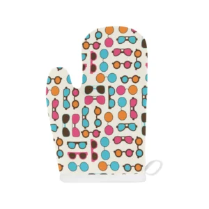 Sun Glasses Pattern Print Design 03 Heat Resistant Oven Mitts & Pot Holders Set