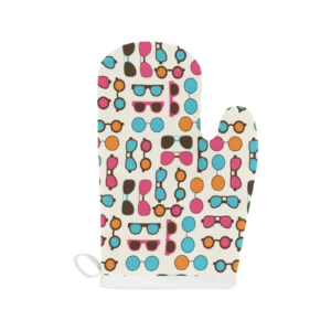 Sun Glasses Pattern Print Design 03 Heat Resistant Oven Mitts & Pot Holders Set