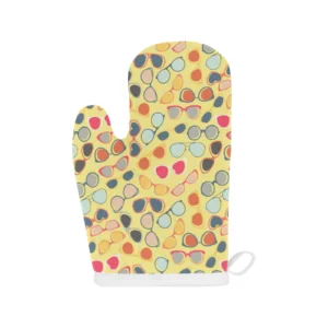 Sun Glasses Pattern Print Design 05 Heat Resistant Oven Mitts & Pot Holders Set