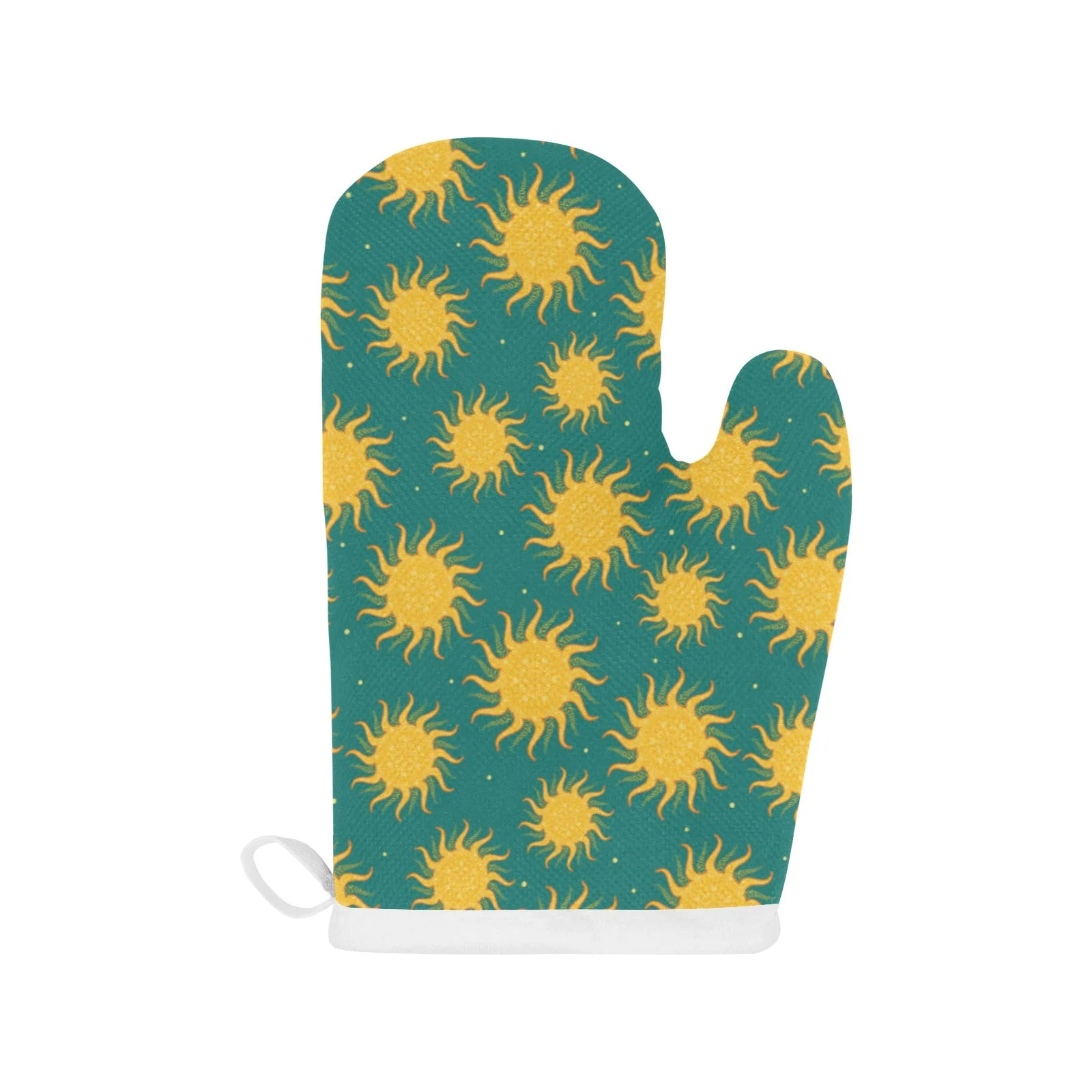 Sun Green Background Heat Resistant Oven Mitts Pot Holders Set Sun Green Background Heat Resistant Oven Mitts Pot Holders Set