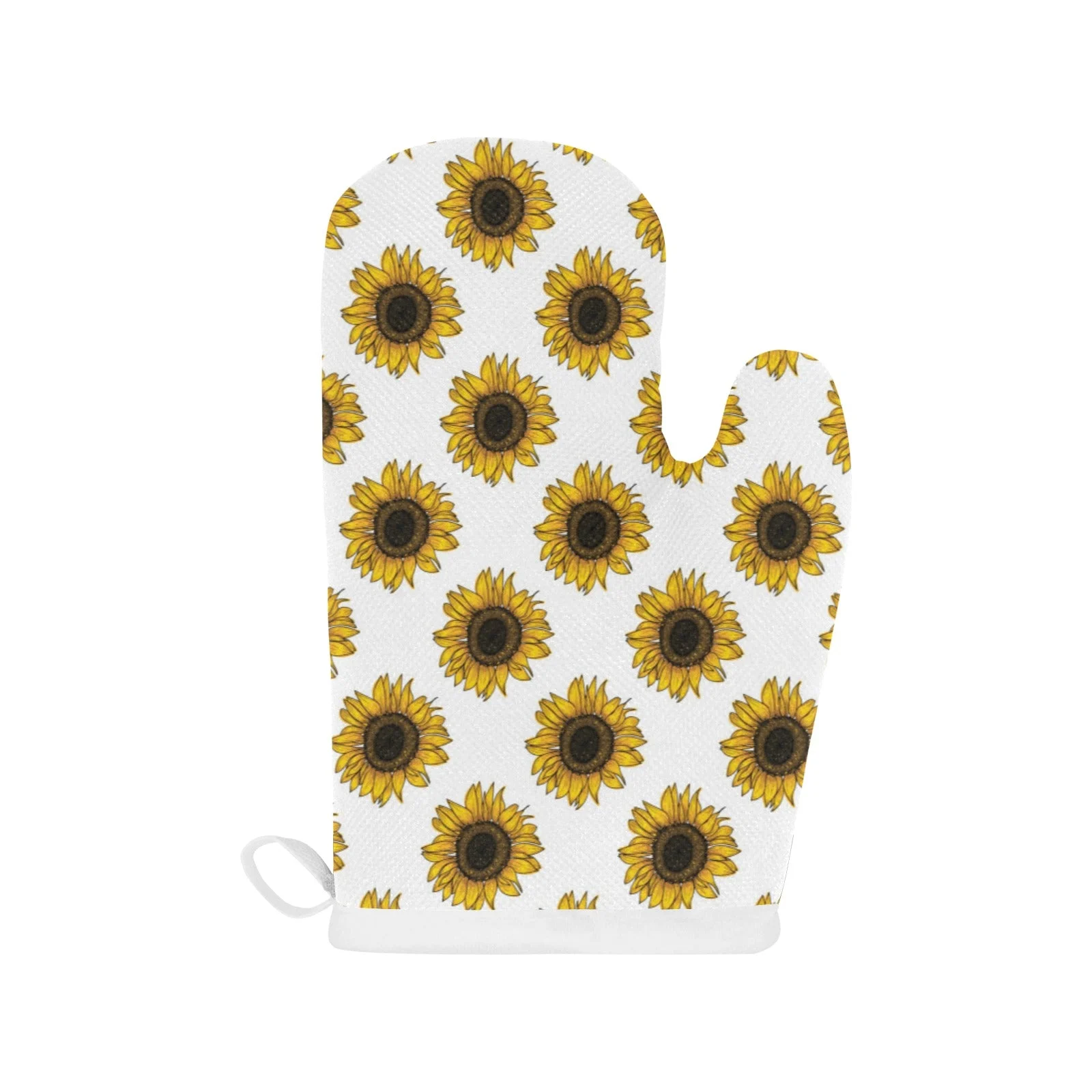 Sunflowers Design Pattern Heat Resistant Oven Mitts Pot Holders Set Sunflowers Design Pattern Heat Resistant Oven Mitts Pot Holders Set