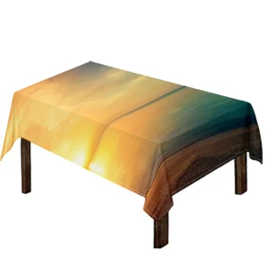 Sunrise Beach Print Tablecloth Kitchen Home Decor