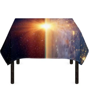 Sunrise Earth Print Tablecloth Kitchen Home Decor