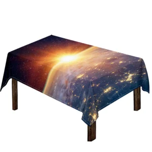 Sunrise Earth Print Tablecloth Kitchen Home Decor