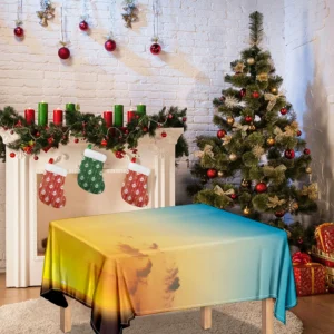 Sunrise Horizon Print Tablecloth Kitchen Home Decor