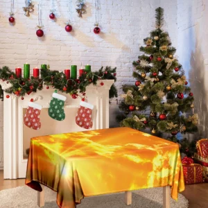 Sunrise Sky Print Tablecloth Kitchen Home Decor