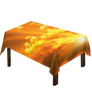 Sunrise Sky Print Tablecloth Kitchen Home Decor