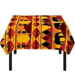 Sunset African Tribal Pattern Print Tablecloth Kitchen Home Decor