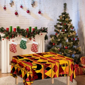 Sunset African Tribal Pattern Print Tablecloth Kitchen Home Decor