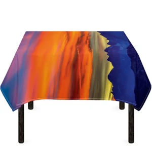 Sunset Mountain Print Tablecloth Kitchen Home Decor