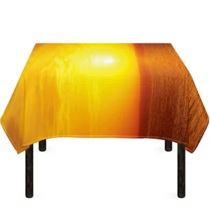 Sunset Over Sea Print Tablecloth Kitchen Home Decor
