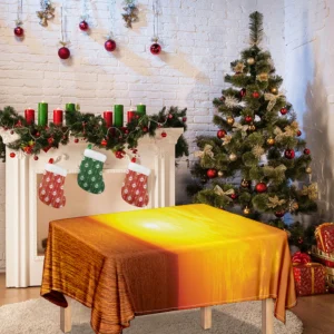 Sunset Over Sea Print Tablecloth Kitchen Home Decor