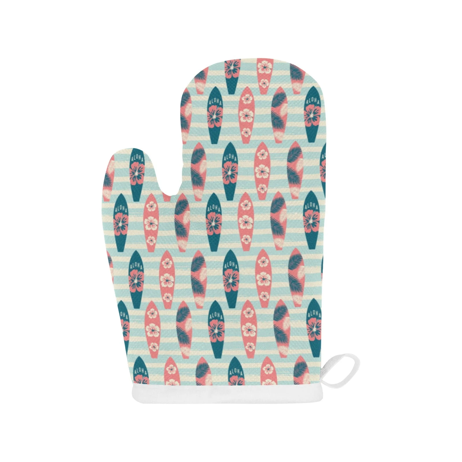 Surfboard Pattern Print Design 02 Heat Resistant Oven Mitts & Pot Holders Set Surfboard Pattern Print Design 02 Heat Resistant Oven Mitts & Pot Holders Set