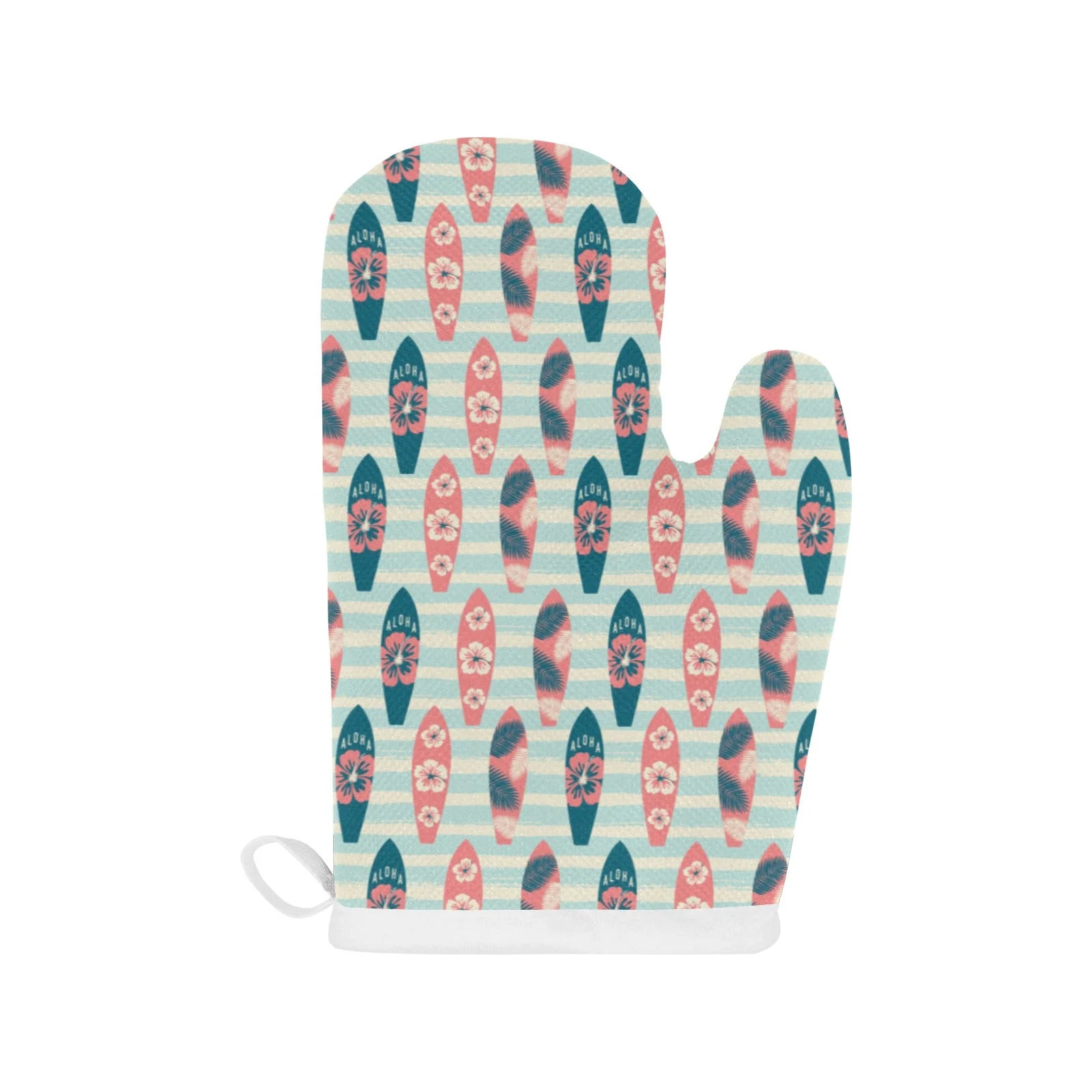 Surfboard Pattern Print Design 02 Heat Resistant Oven Mitts & Pot Holders Set Surfboard Pattern Print Design 02 Heat Resistant Oven Mitts & Pot Holders Set