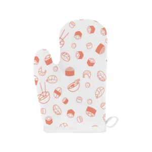 Sushi Pattern Heat Resistant Oven Mitts Pot Holders Set
