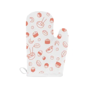 Sushi Pattern Heat Resistant Oven Mitts Pot Holders Set