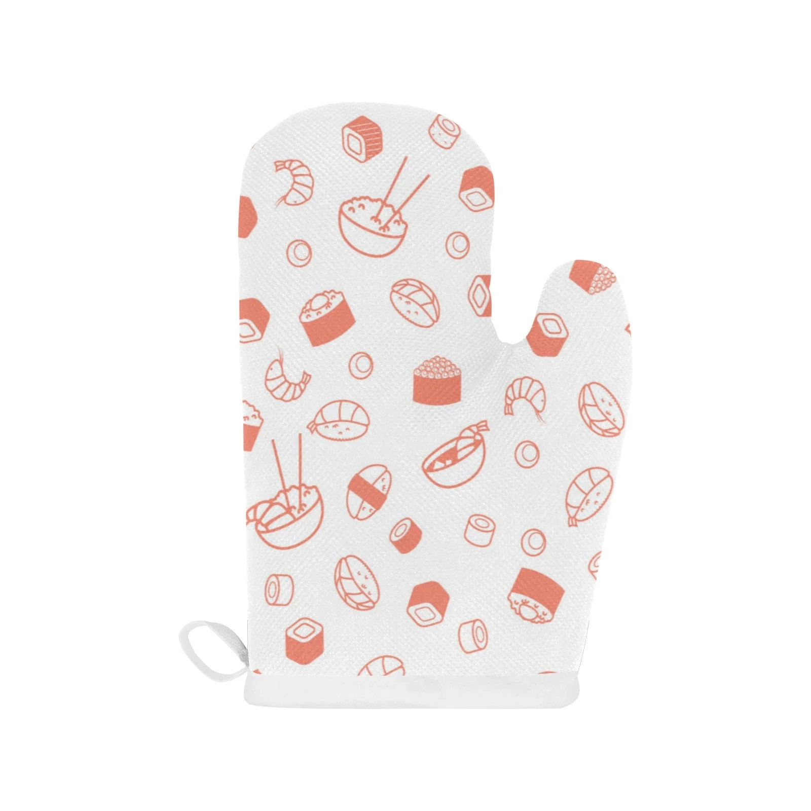Sushi Pattern Heat Resistant Oven Mitts Pot Holders Set Sushi Pattern Heat Resistant Oven Mitts Pot Holders Set