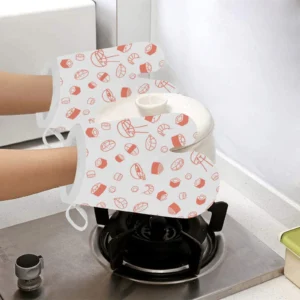 Sushi Pattern Heat Resistant Oven Mitts Pot Holders Set