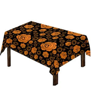 Swadhisthana Chakra Pattern Print Tablecloth Kitchen Home Decor